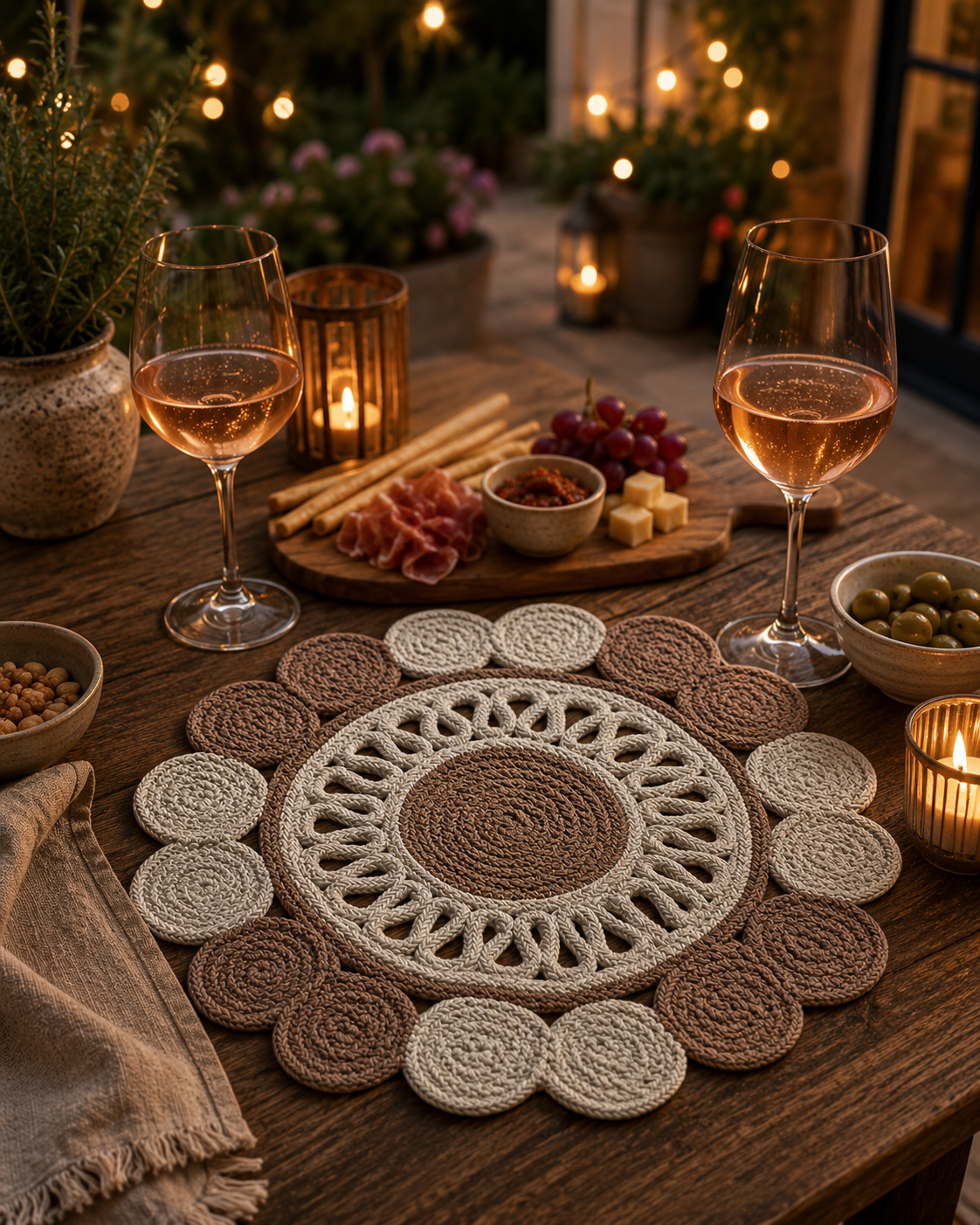 Handgeweven placemat beige crème – Katoen | CRIS