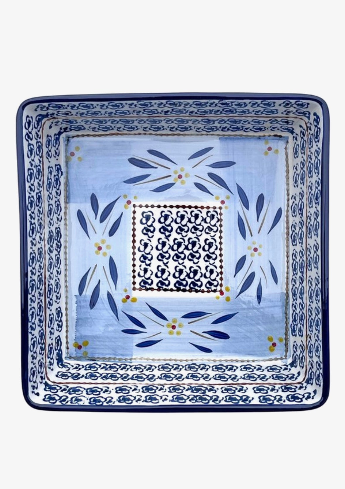 Ovenschaal keramiek blauw wit – mediterrane schaal (ovenbestendig) | JIP