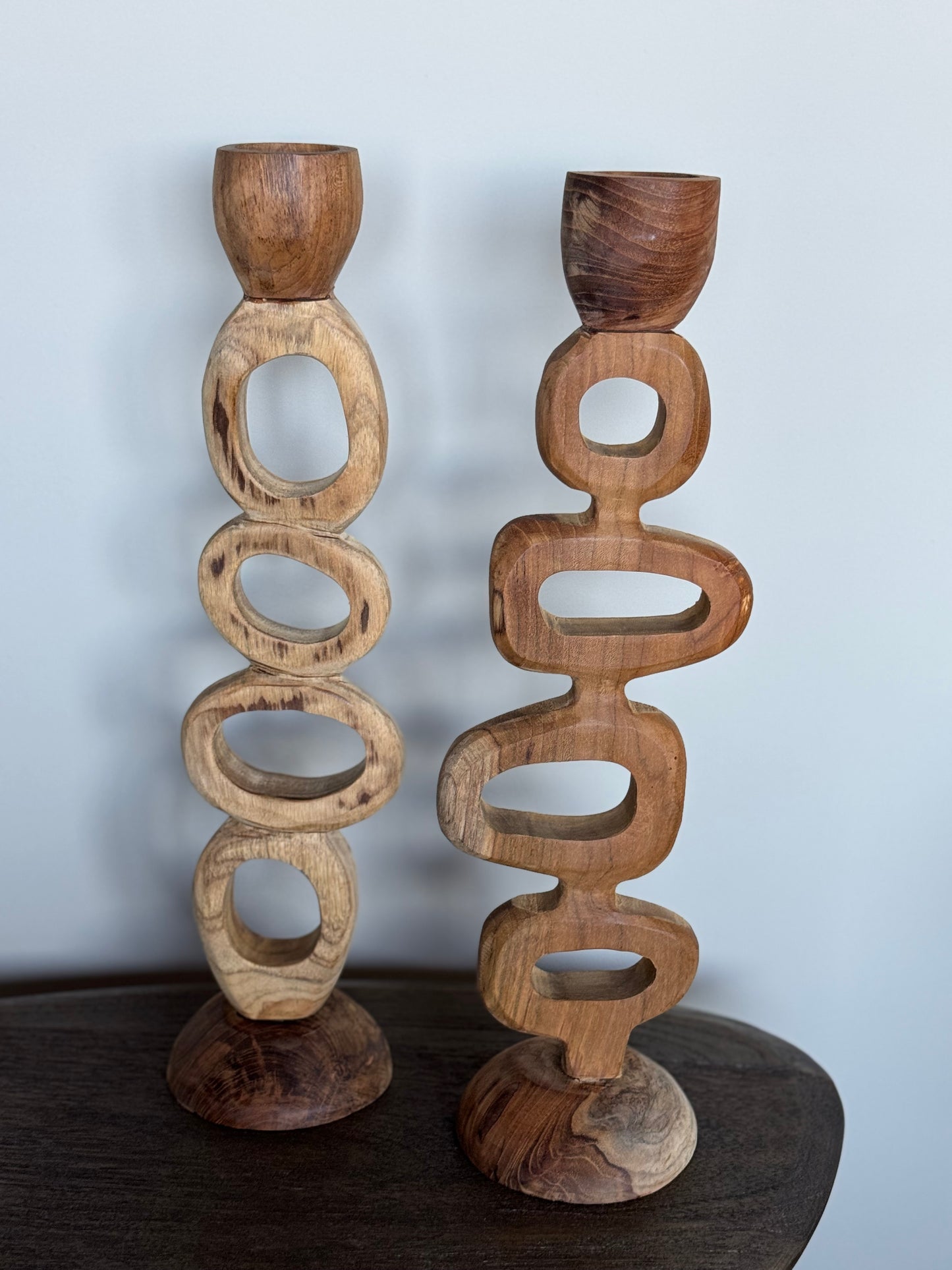 Houten kandelaar - NINA