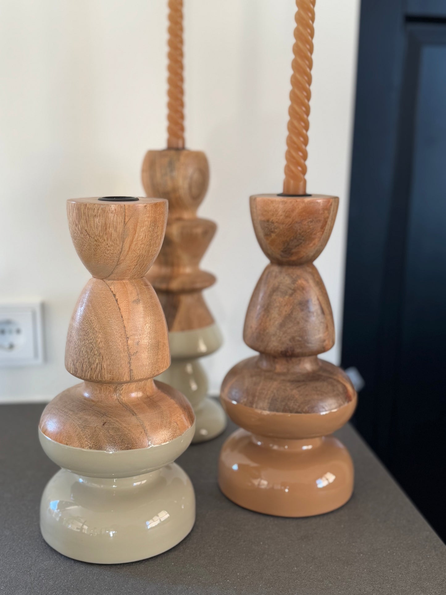 Kandelaar hout - HOLLY