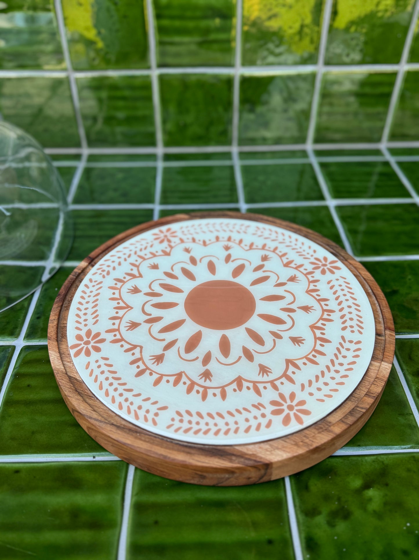 Plateau met stolp - ROOS