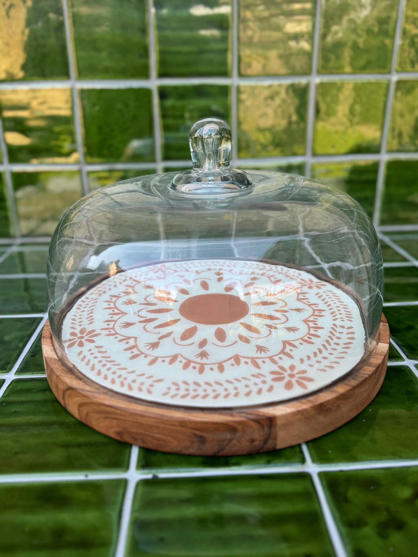Plateau met stolp - ROOS