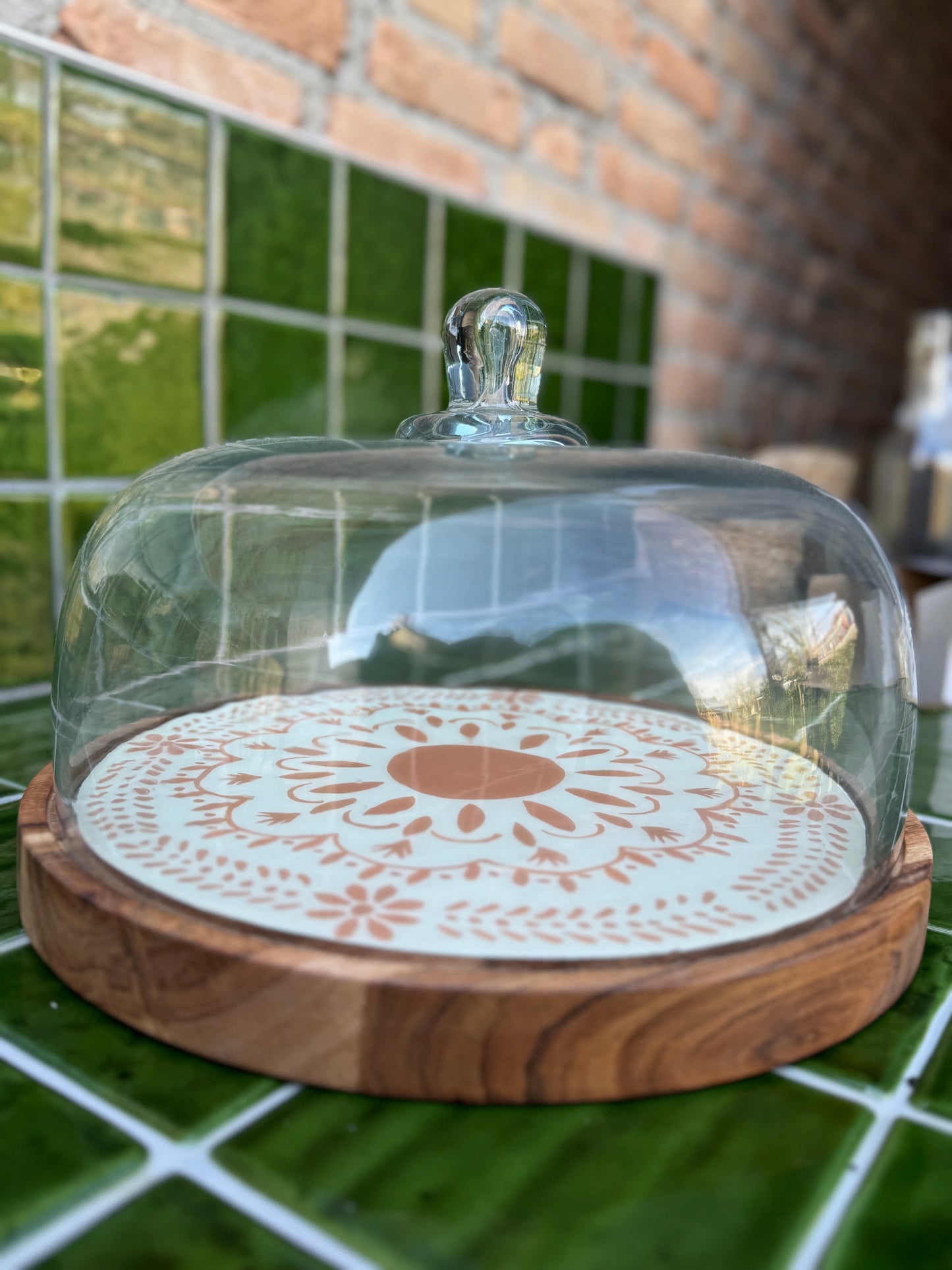 Plateau met stolp - ROOS