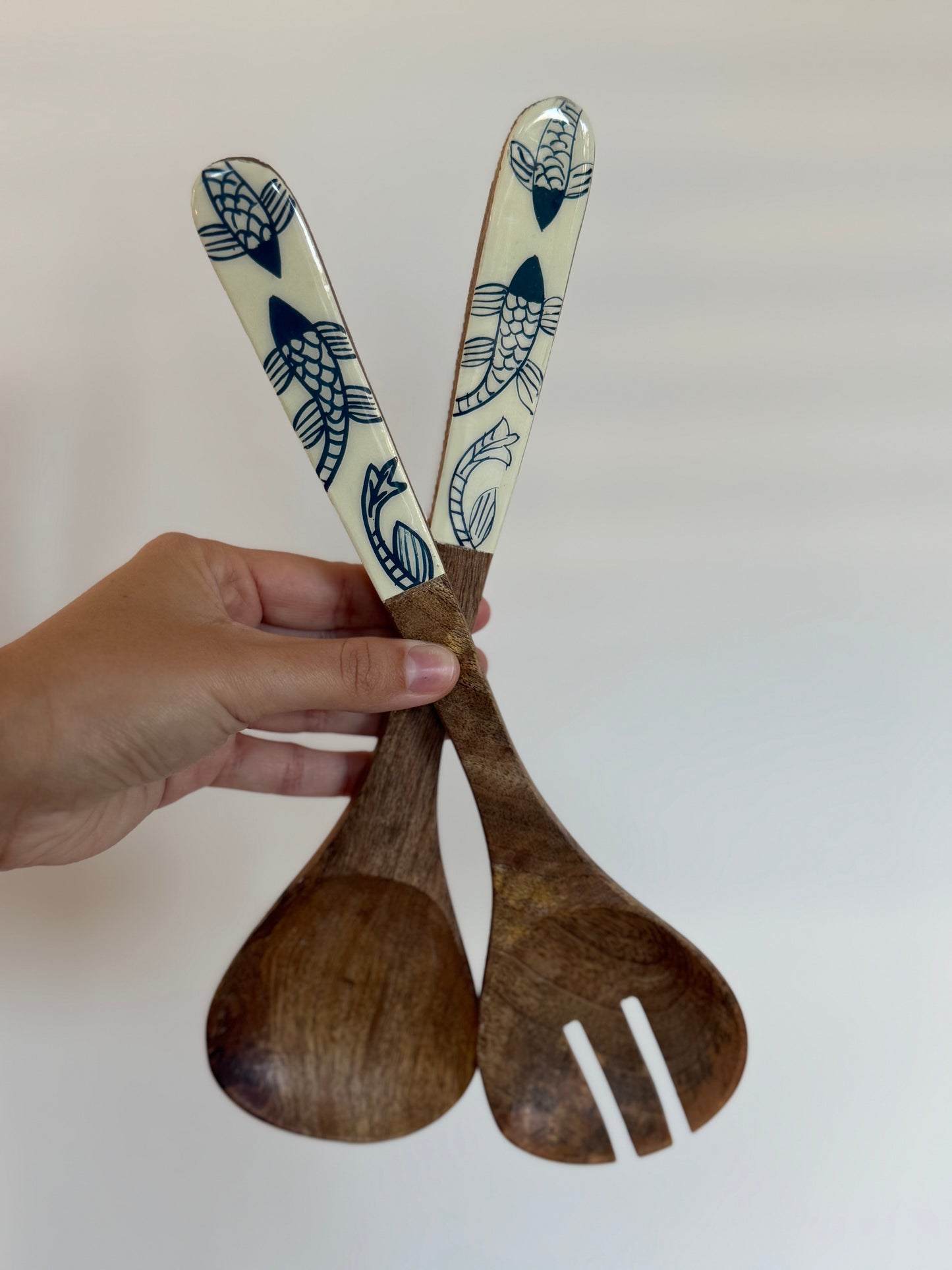 Houten lepel en vork set (courvets) – LOTJE