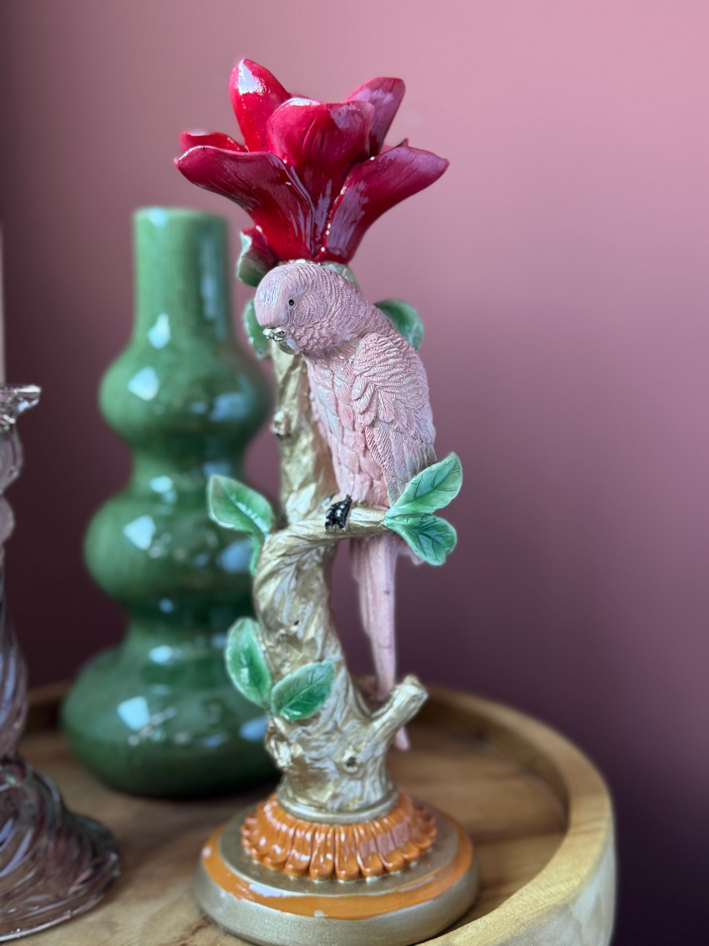 Kandelaar roze papegaai - ROSA