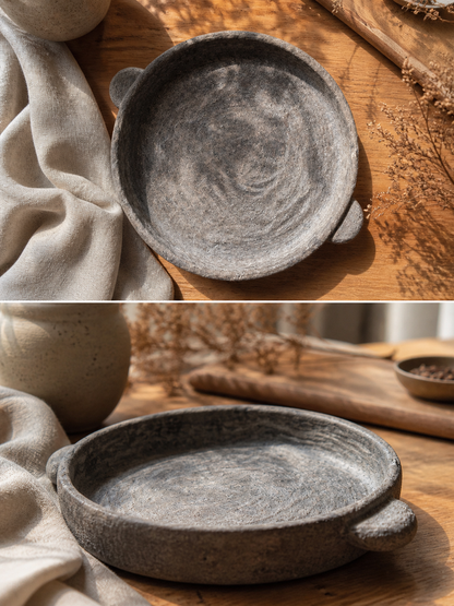 Aardewerk plateau | Beige/Bruin - KEE