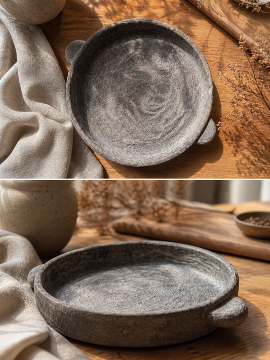 Aardewerk plateau | Beige/Bruin - KEE