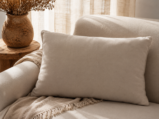 Boho Sierkussen Beige/Taupe | Franjes - SOOF