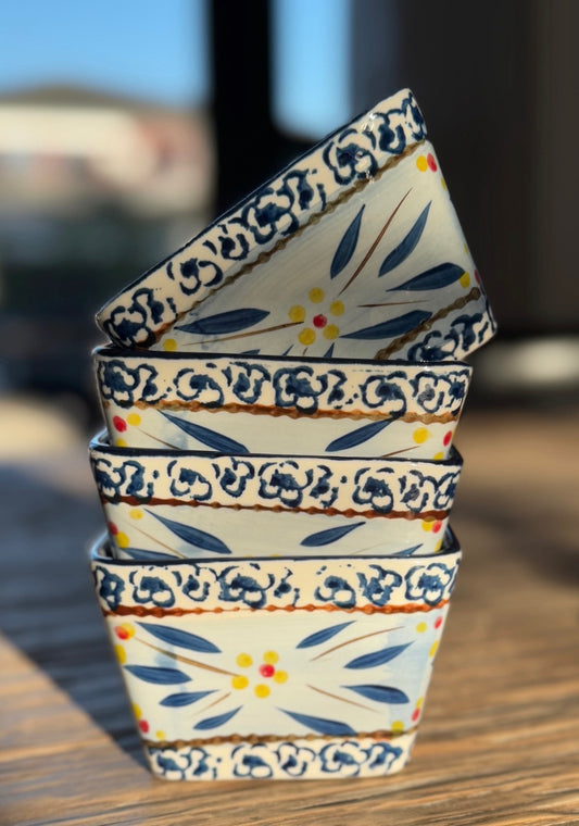 Ovenschaal keramiek blauw wit – mediterrane schaal (ovenbestendig) | JIP