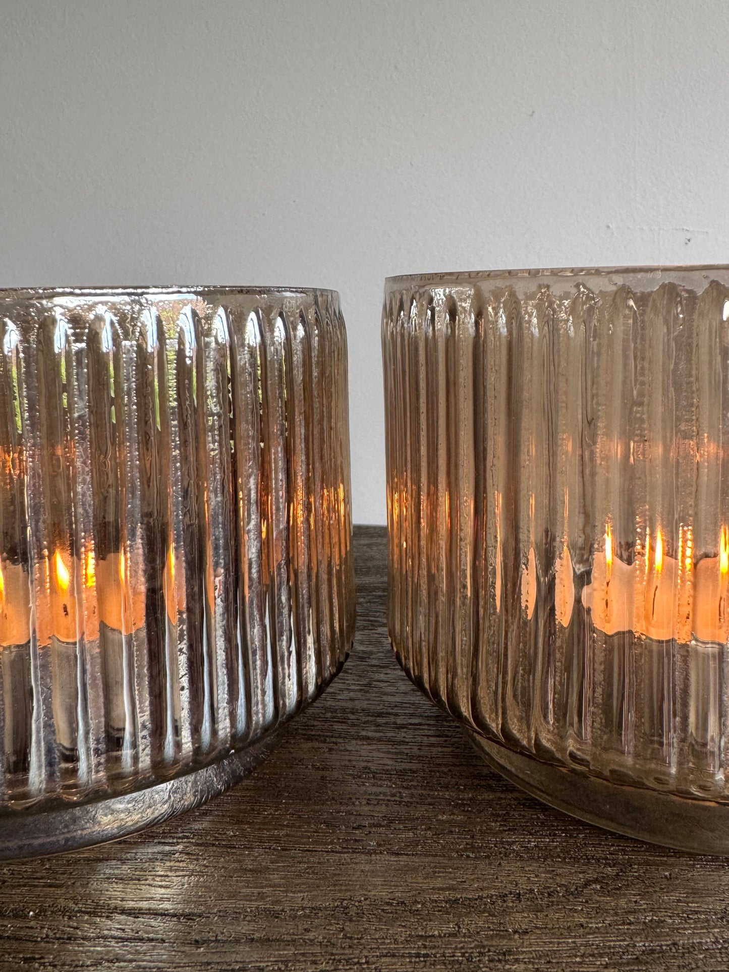 Waxinelichthouder bruin | Sfeervol glaswerk - SJORS