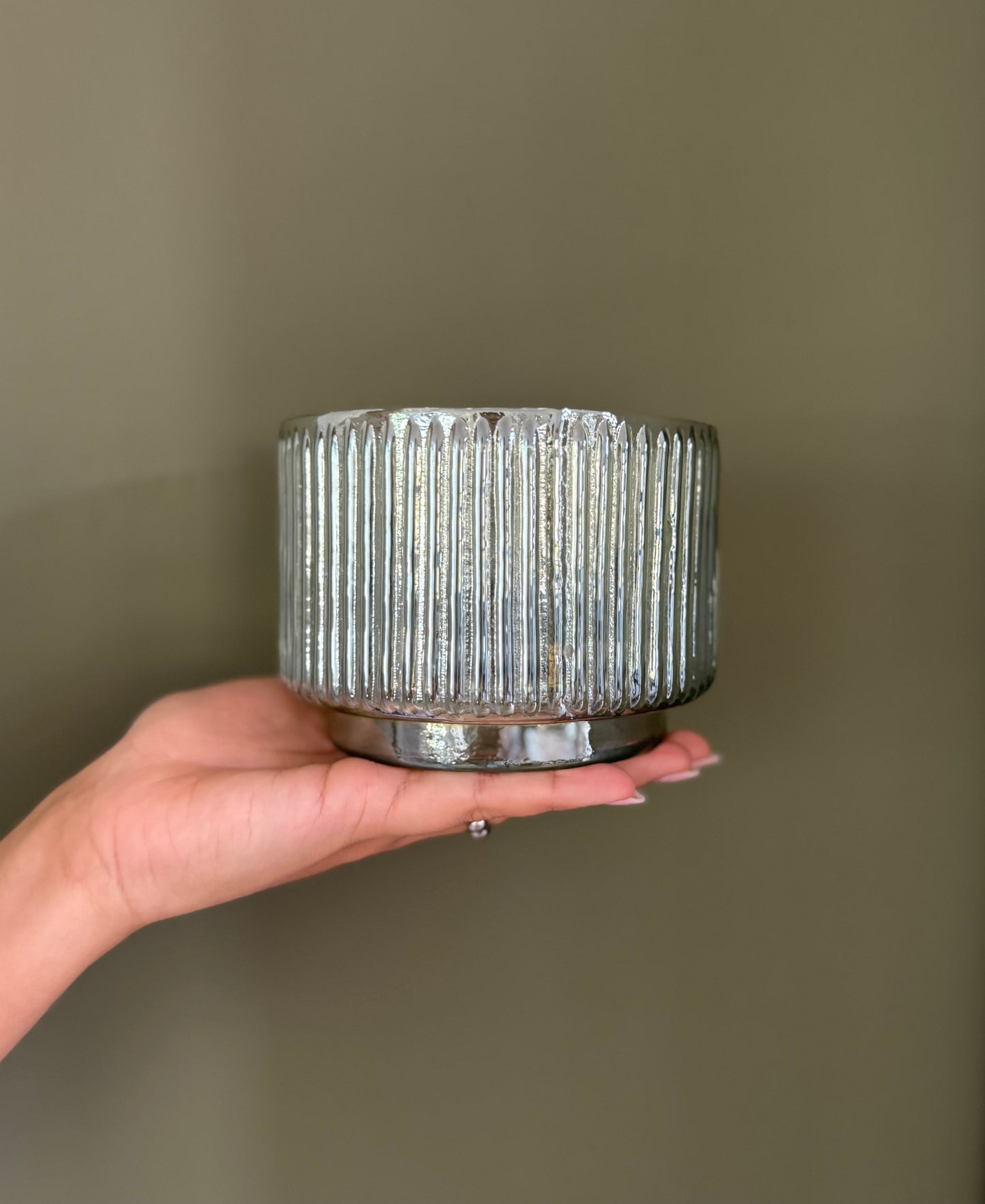 Waxinelichthouder groen | Sfeervol glaswerk - SJORS