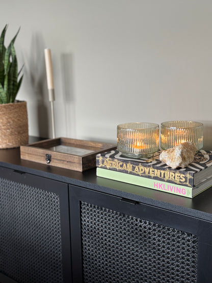 Waxinelichthouder groen | Sfeervol glaswerk - SJORS