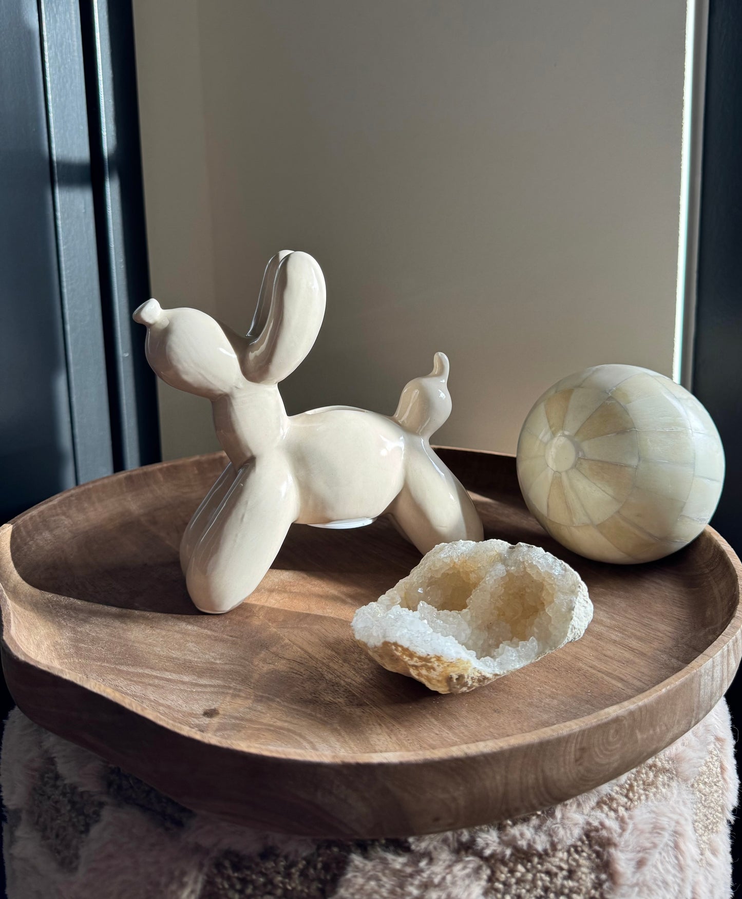 Spaarpot ballonhond zand | Keramiek & Decoratie - BOBBIE