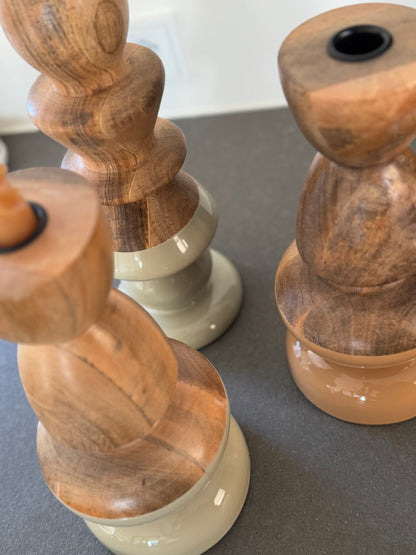 Kandelaar hout - HAILEY