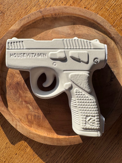 Keramieken vaas in zwart & Wit | Pistool  - GUN