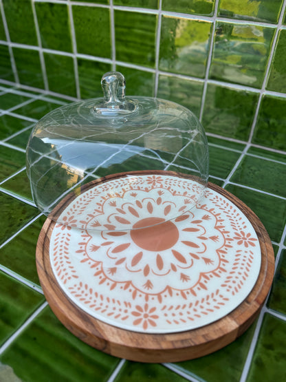 Plateau met stolp - ROOS