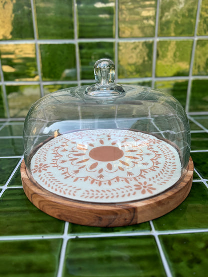 Plateau met stolp - ROOS