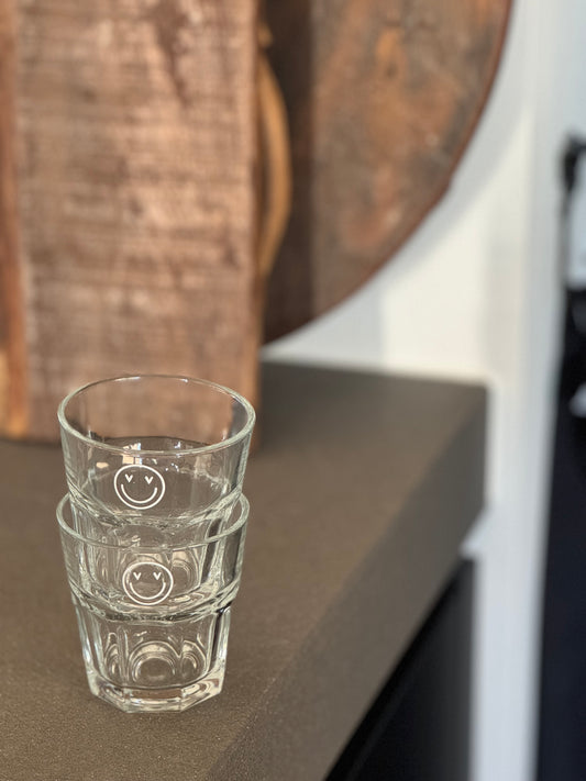Drinkglas met smiley | set van 6 - NOA