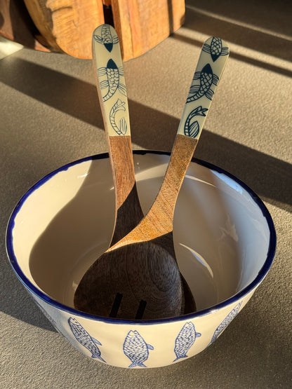 Houten lepel en vork set (courvets) – LOTJE